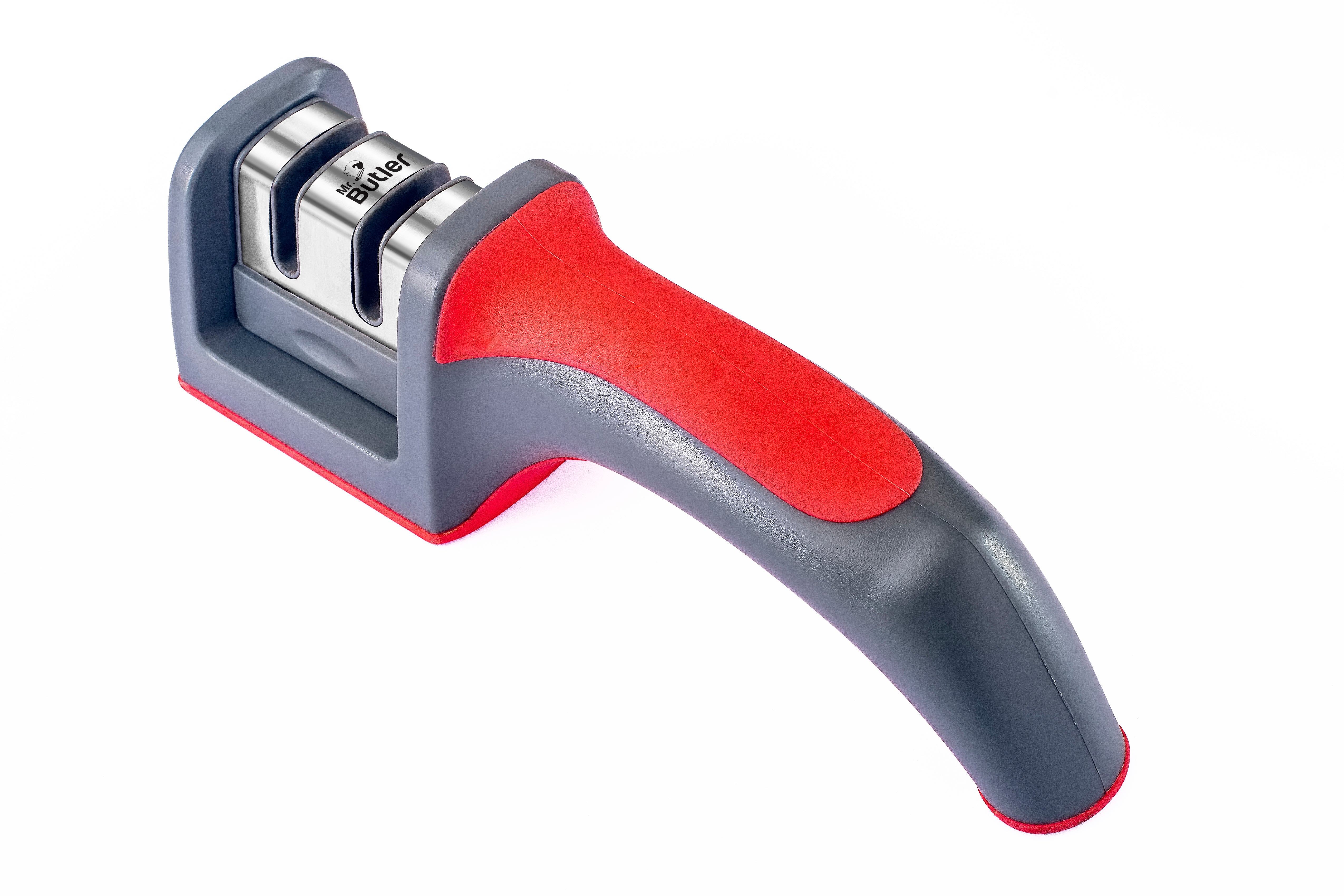 Premium Stainless Steel Kitchen Chef Knife with 2-Stage Knife Sharpener Combo