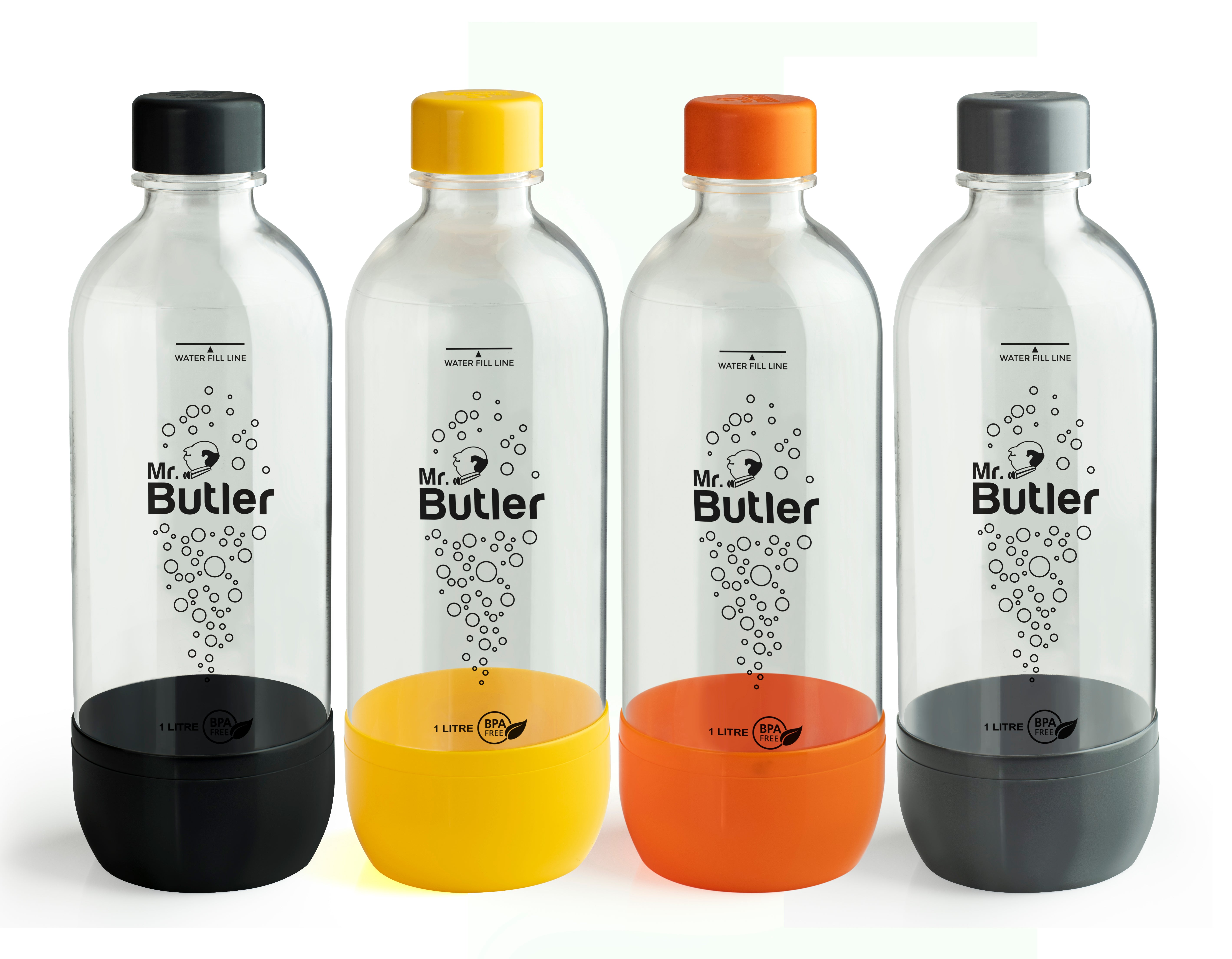 BPA-Free PET Bottle 1000ml - Pack of 4