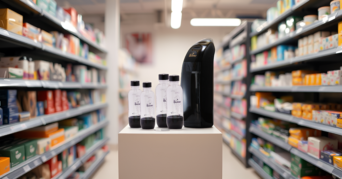 Italia Sodamaker – Jumbo Pack with 2 cylinders and 4 PET Bottles