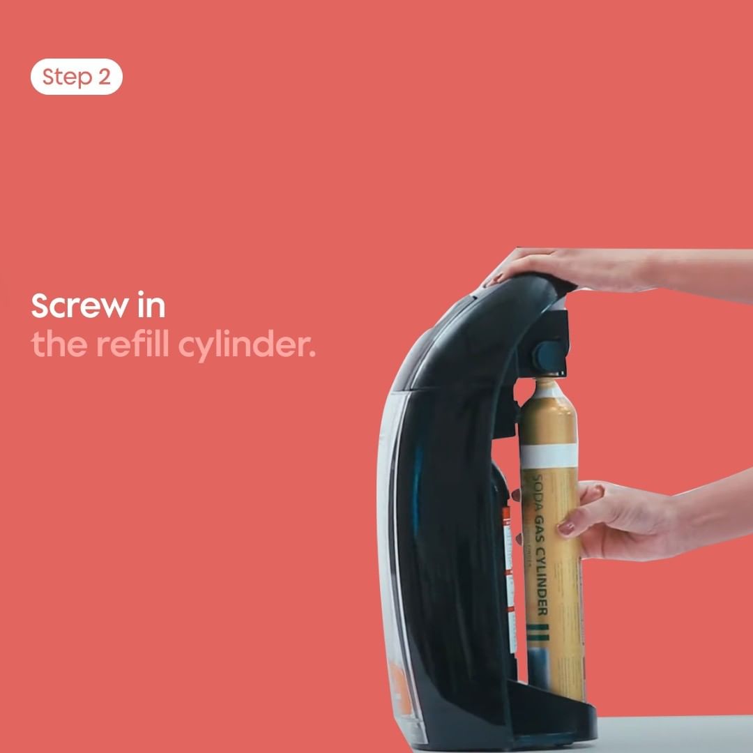 Soda Maker Accessory Pack - CO2 Gas Cylinder With BPA-Free PET Bottle 500ml