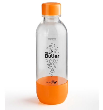 BPA Free PET Bottle, Pack of 4 (Orange, Yellow, Grey, Black)