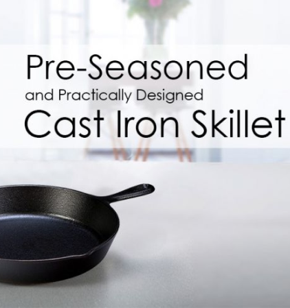 Pre-Seasoned Cast Iron Heavy Duty Skillet