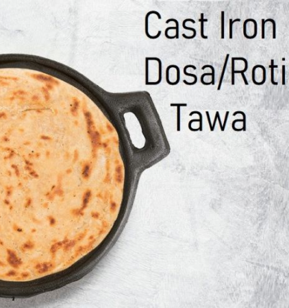 Pre-Seasoned Cast Iron Roti/Dosa Tawa