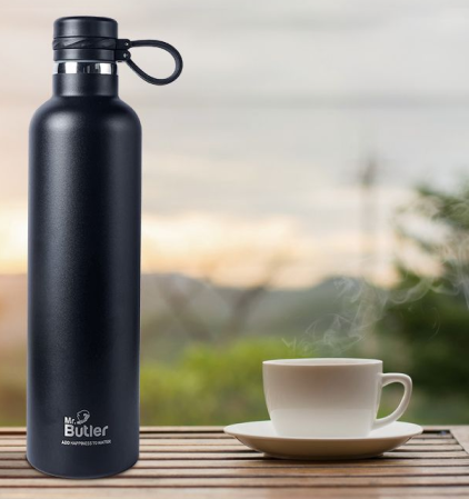 Thermosteel Bottle 1000 ml, Ebony