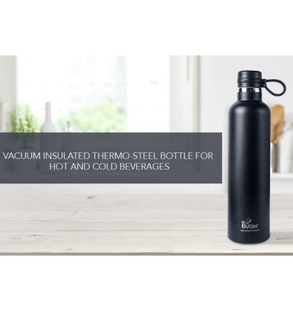 Thermosteel Bottle 1000 ml, Ebony