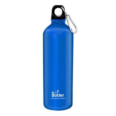 Mr. Butler Stainless Steel Water Bottle 750 ml with Metal Clasp, Aqua, Rust Free, Grade SS 304, Blue