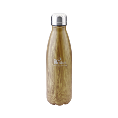 Thermosteel Bottle 500 ml, Woodoo, Vacuum Insulated, Cold/Hot, Oak