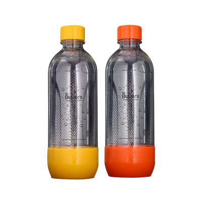 PET Bottle 1 Litre (Orange & Yellow) (Pack of 2)