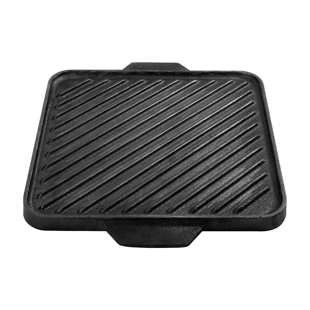 Pre-Seasoned Cast Iron Reversible Grill Pan/Griddle 10.5 Inch, Black